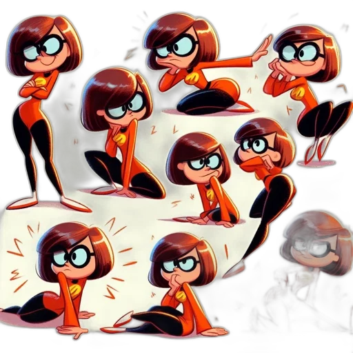 cartoon, concept art, comic book art, 3d render transparent PNG cut-out