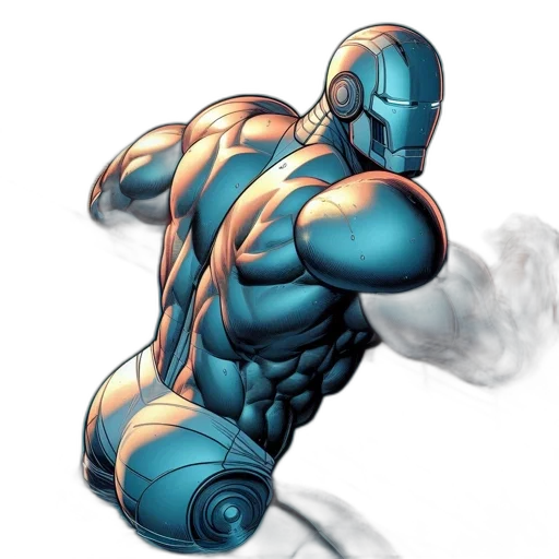 robot, weapon, comic book art, concept art transparent PNG cut-out