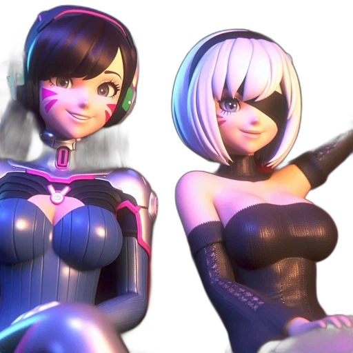 robot, 3d render, concept art, anime transparent PNG cut-out