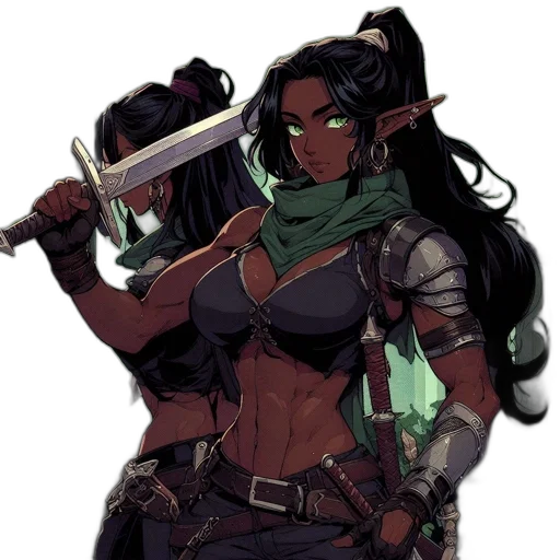 weapon, staff, sword, fantasy art transparent PNG cut-out