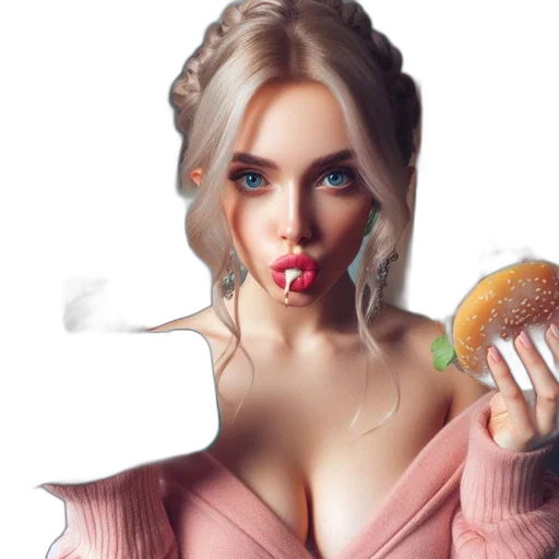 dress, food, jewelry, photorealistic transparent PNG cut-out