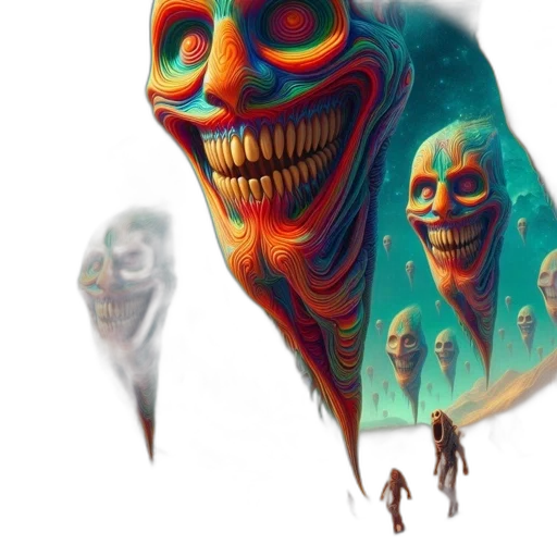 mask, creature, face, robot transparent PNG cut-out