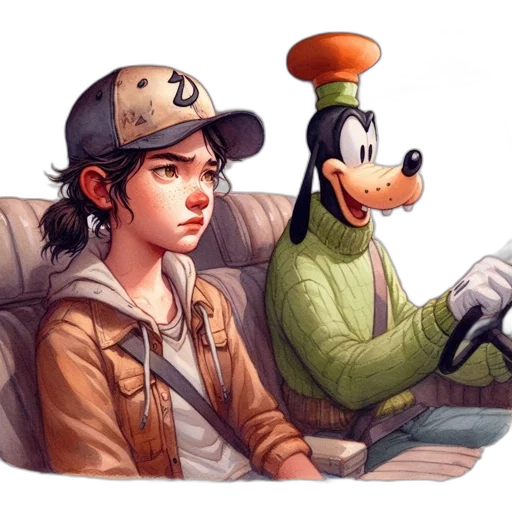 hat, jacket, concept art, comic book art transparent PNG cut-out