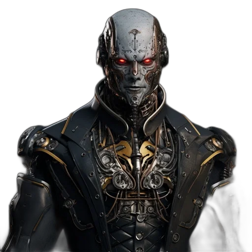 robot, face, mask, concept art transparent PNG cut-out