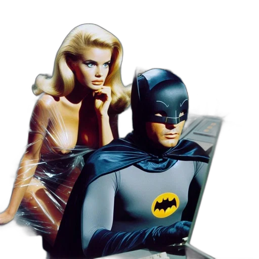 comic book art, concept art, two, characters transparent PNG cut-out