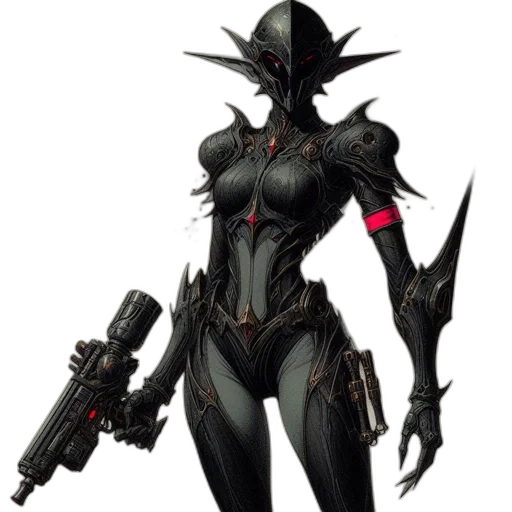 weapon, robot, concept art, cyberpunk transparent PNG cut-out