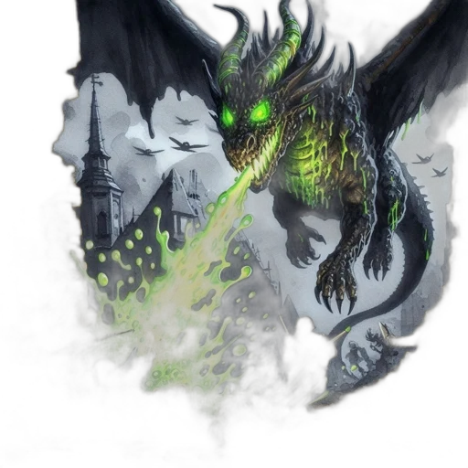 dragon, creature, mask, staff transparent PNG cut-out