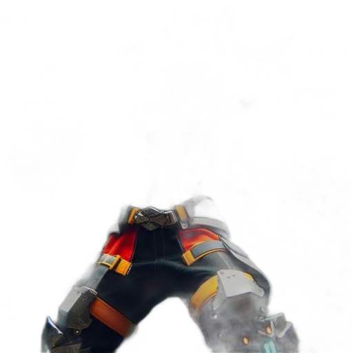 robot, weapon, mask, jacket transparent PNG cut-out