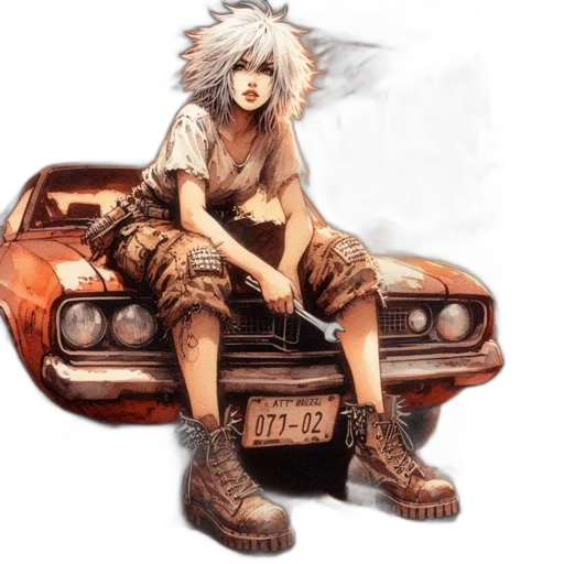car, animal, concept art, fantasy art transparent PNG cut-out