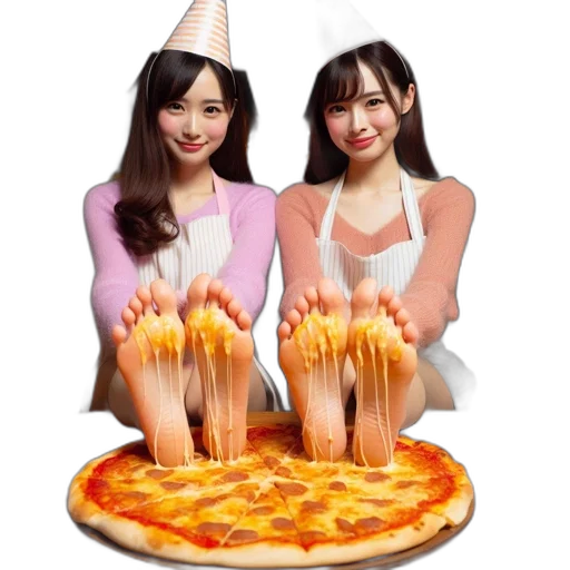 food, 3d render, photorealistic, vaporwave transparent PNG cut-out