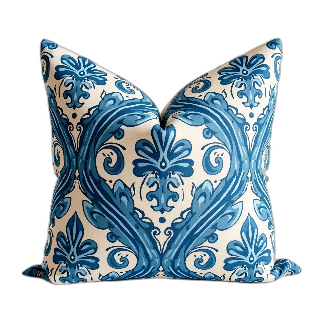 furniture, photorealistic, 3d render, blue transparent PNG cut-out