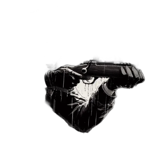 weapon, shoes, mask, jacket transparent PNG cut-out