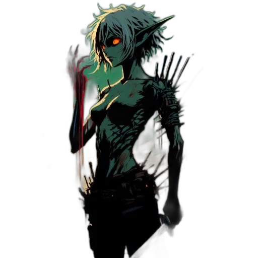 mask, creature, staff, concept art transparent PNG cut-out