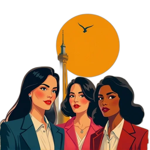 staff, umbrella, jacket, comic book art transparent PNG cut-out