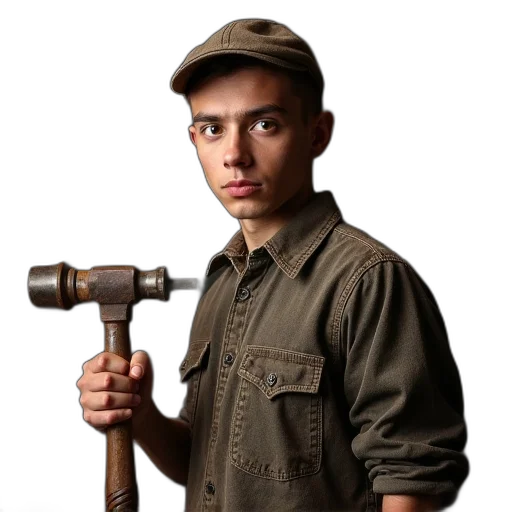 staff, weapon, hat, animal transparent PNG cut-out