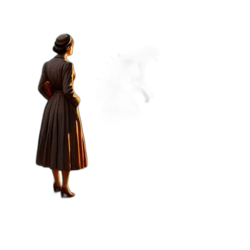 dress, staff, umbrella, concept art transparent PNG cut-out