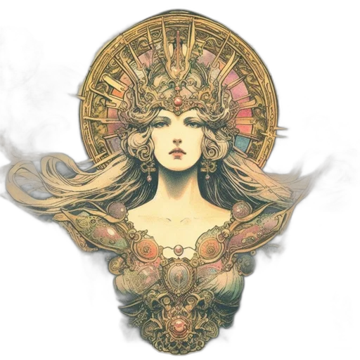 crown, jewelry, fantasy art, concept art transparent PNG cut-out