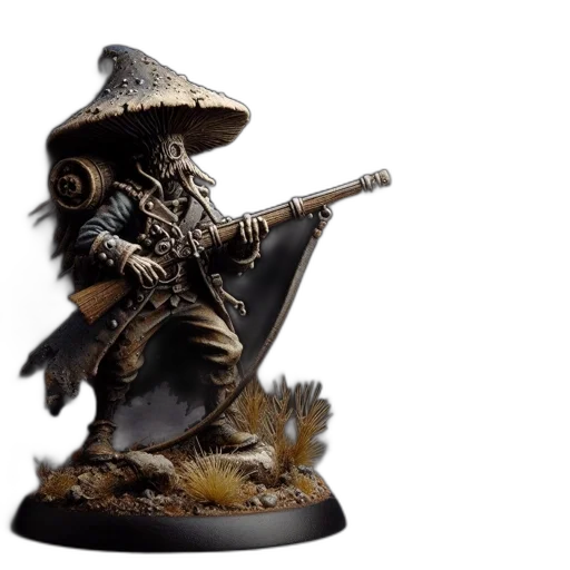 concept art, fantasy art, miniature, figurine transparent PNG cut-out