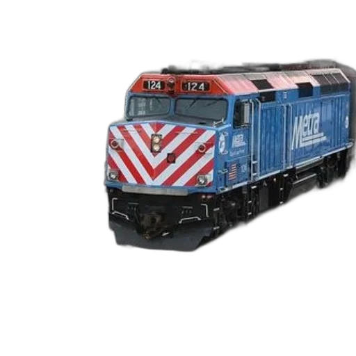 3d render, blue, red, train transparent PNG cut-out