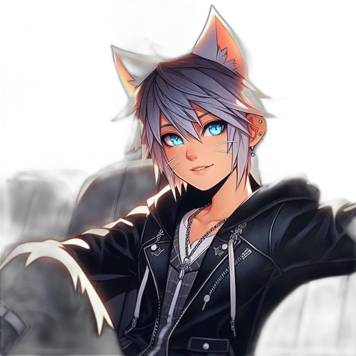 staff, jacket, animal, anime transparent PNG cut-out