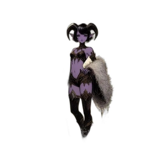 creature, animal, staff, dress transparent PNG cut-out