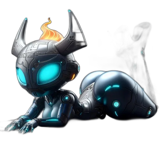 robot, dragon, creature, mask transparent PNG cut-out