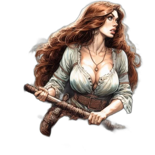 sword, weapon, staff, fantasy art transparent PNG cut-out