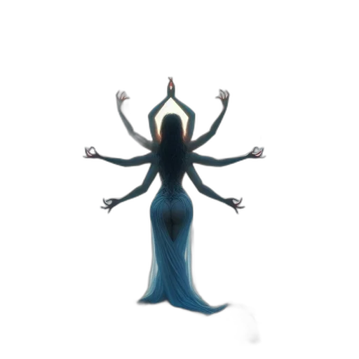dress, creature, hair, crown transparent PNG cut-out