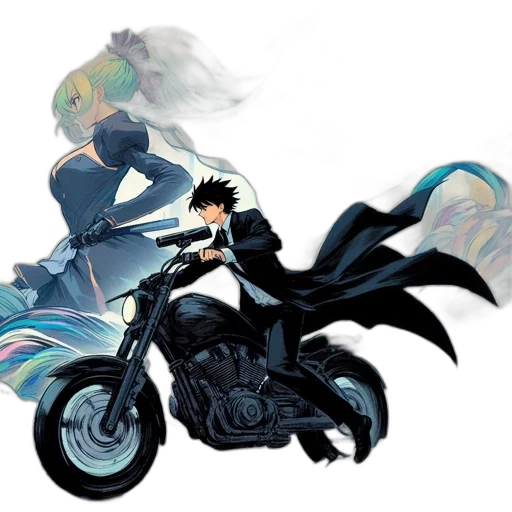 concept art, anime, comic book art, fantasy art transparent PNG cut-out