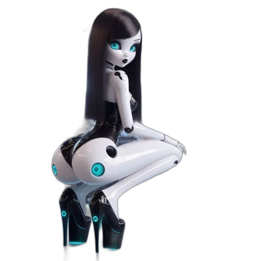 robot, creature, shoes, 3d render transparent PNG cut-out