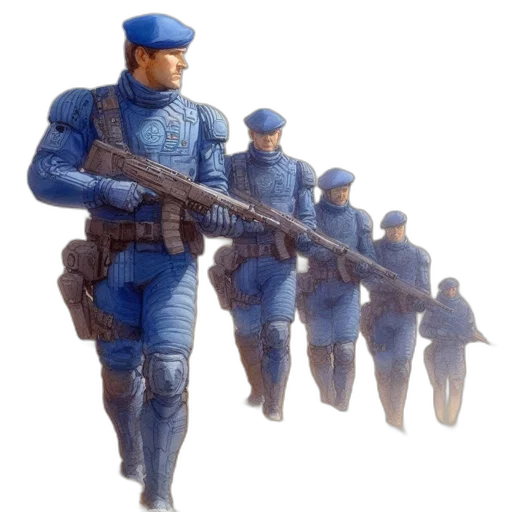 weapon, staff, robot, jacket transparent PNG cut-out