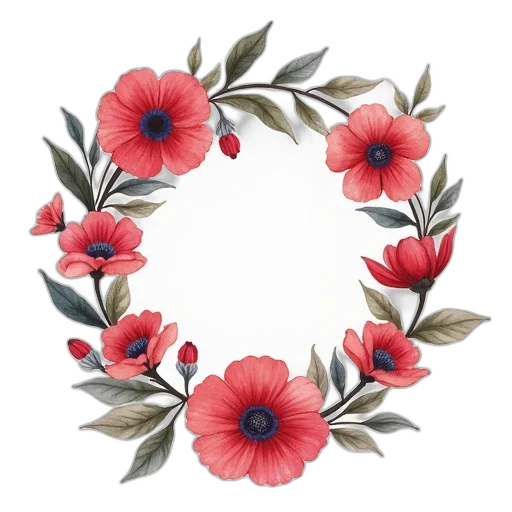 jewelry, crown, flower, 3d render transparent PNG cut-out