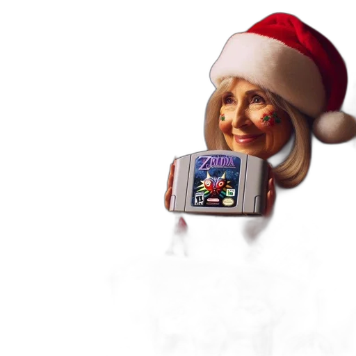 robot, elderly, woman, donning transparent PNG cut-out