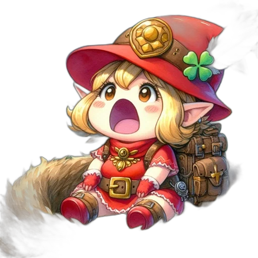 staff, weapon, hat, animal transparent PNG cut-out