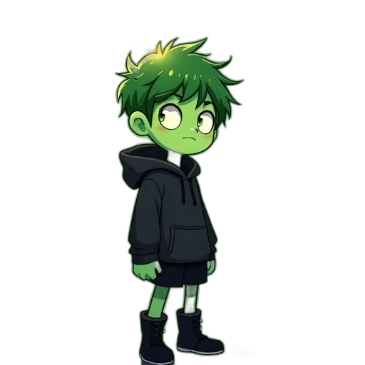 jacket, creature, staff, pixel art transparent PNG cut-out