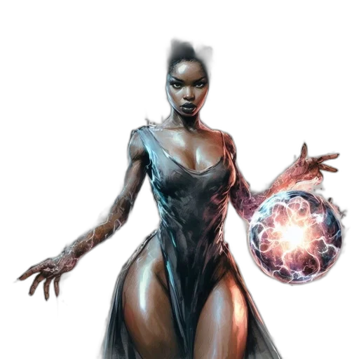 dress, concept art, comic book art, fantasy art transparent PNG cut-out