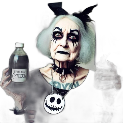 bottle, creature, mask, concept art transparent PNG cut-out