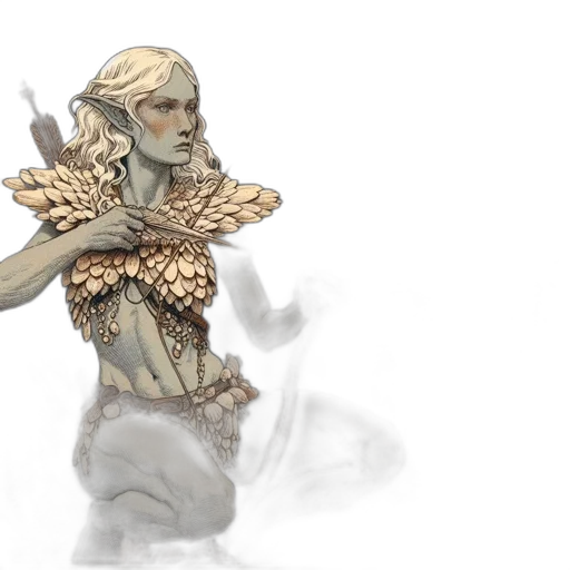 concept art, fantasy art, watercolor, pixel art transparent PNG cut-out