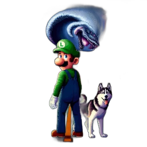 animal, hat, creature, staff transparent PNG cut-out