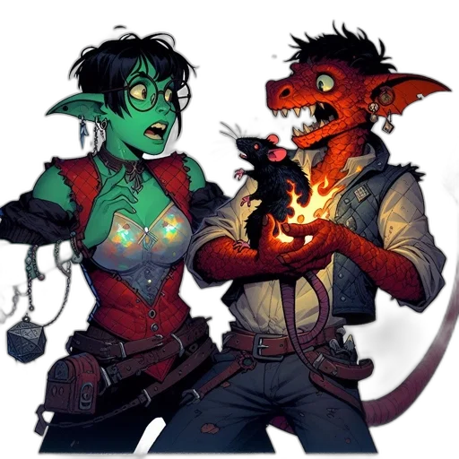 concept art, fantasy art, comic book art, pixel art transparent PNG cut-out