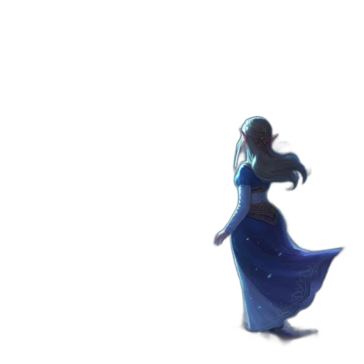 dress, crown, staff, sword transparent PNG cut-out