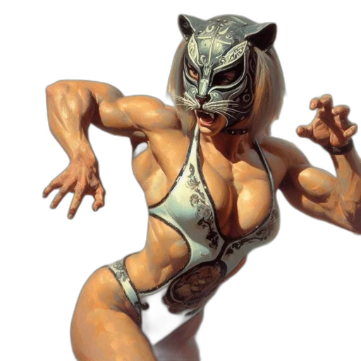 mask, concept art, comic book art, fantasy art transparent PNG cut-out