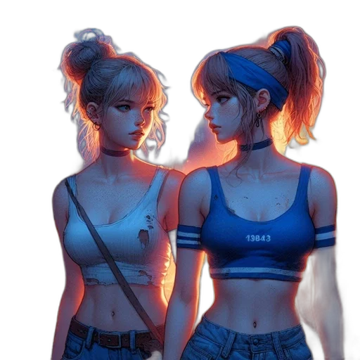 jacket, concept art, cyberpunk, anime transparent PNG cut-out