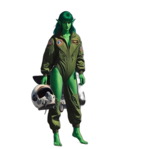 concept art, comic book art, 3d render, green transparent PNG cut-out
