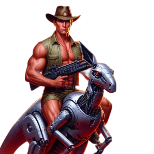 concept art, fantasy art, pixel art, comic book art transparent PNG cut-out