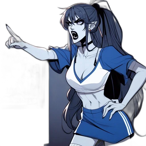 staff, anime, concept art, comic book art transparent PNG cut-out