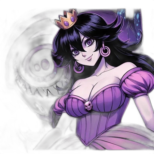 crown, dress, jewelry, fantasy art transparent PNG cut-out