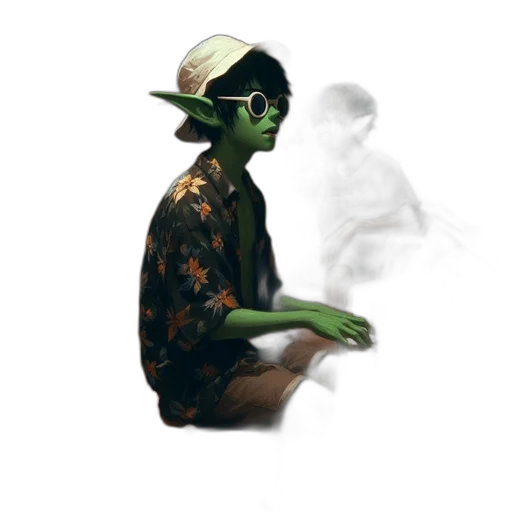 mask, hat, jacket, creature transparent PNG cut-out