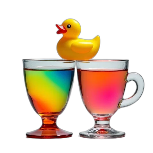 3d render, pixel art, vaporwave, colorful transparent PNG cut-out