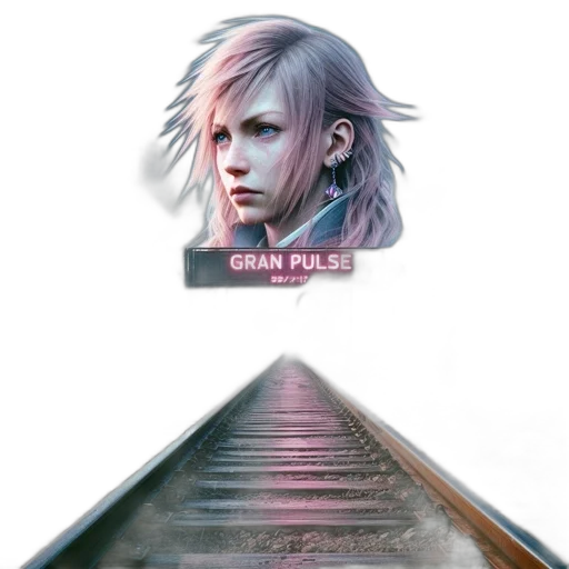 face, hair, weapon, concept art transparent PNG cut-out